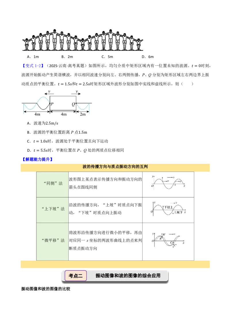 第41讲机械波(原卷版)_2026高考物理_222026版物理《高考一轮复习举一反三》全国版_第41讲机械波