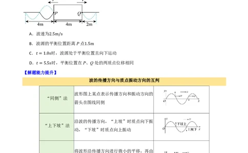 第41讲机械波(原卷版)_2026高考物理_222026版物理《高考一轮复习举一反三》全国版_第41讲机械波