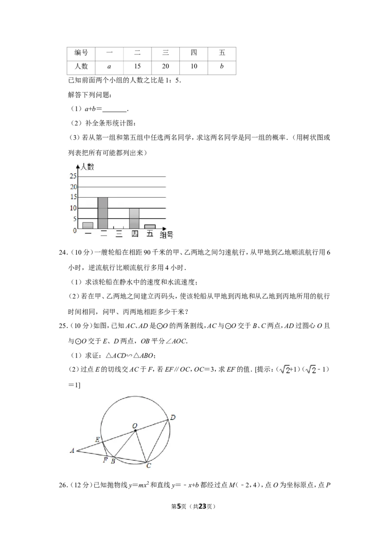 2019年广西百色市中考数学试卷_人教版数学九年级上册_版本一_人教版数学九年级上册（RJ）--7期中、期末、月考、中考真题_人教版数学九年级上册（RJ）--7期中、期末、月考、中考真题