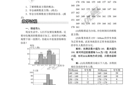 5.2频数直方图_湘教版初中数学课件_数学湘教版8下教案PPT课件配套资料_数学湘教版初中8年级下册word教案