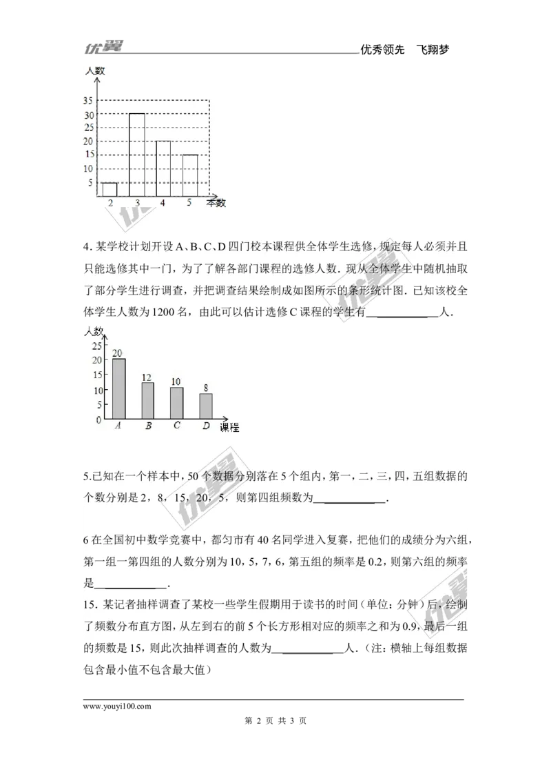 5.2第2课时利用统计数据预测发展趋势1_湘教版初中数学课件_数学湘教版9上教案PPT课件配套资料_数学湘教版初中9年级上册--6.各阶段精品试题_同步练习