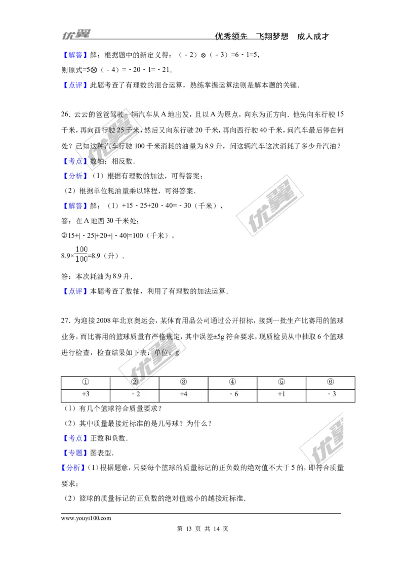 第1章检测2_湘教版初中数学课件_数学湘教版7上教案PPT课件配套资料_数学湘教版初中7年级上册习题试题_复习资料_单元检测