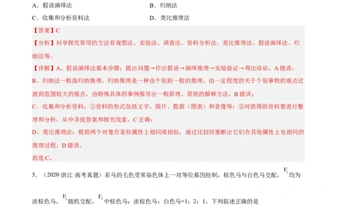 解密06遗传的基本规律（分层训练)（解析版）_新高考复习资料_2023年新高考复习资料_二轮复习_高频考点解密2023年高考生物二轮复习讲义+分层训练（全国通用）288808838