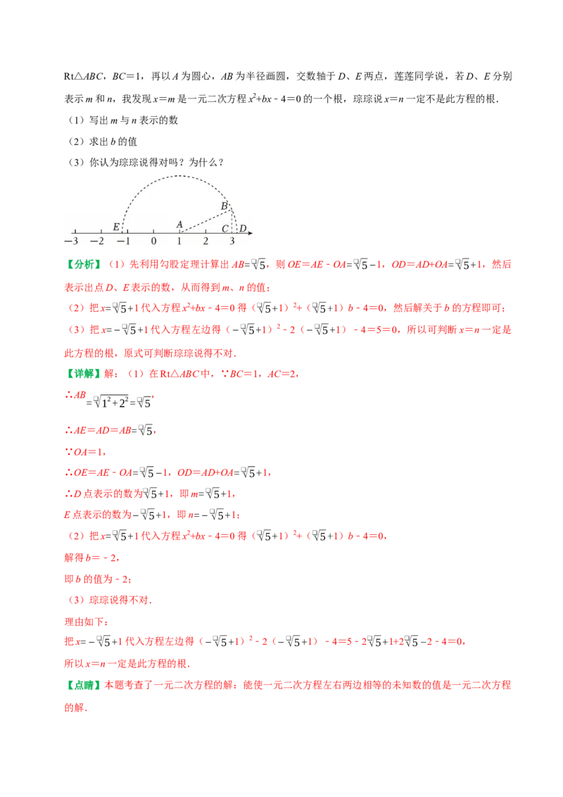 21.1一元二次方程（解析版）（人教版）_人教版数学九年级上册_版本二_九年级数学上册（人教版）_专题训练+提分专项训练-V6_2026版