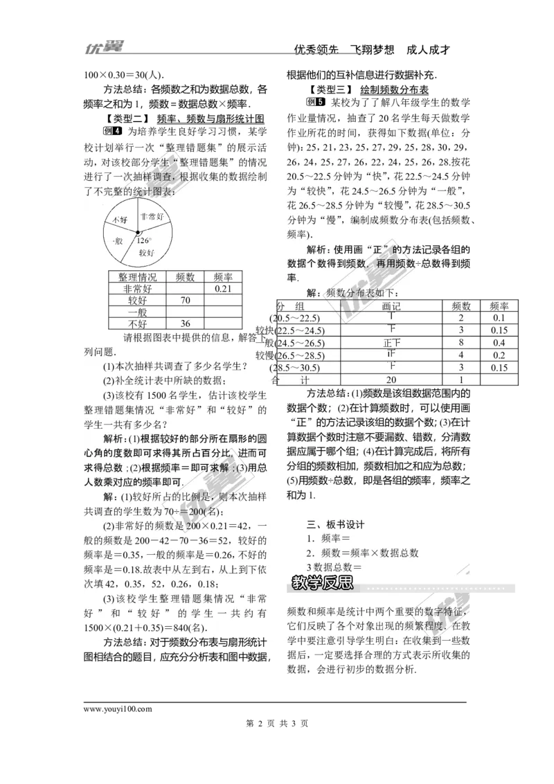 5.1频数与频率_湘教版初中数学课件_数学湘教版8下教案PPT课件配套资料_数学湘教版初中8年级下册word教案
