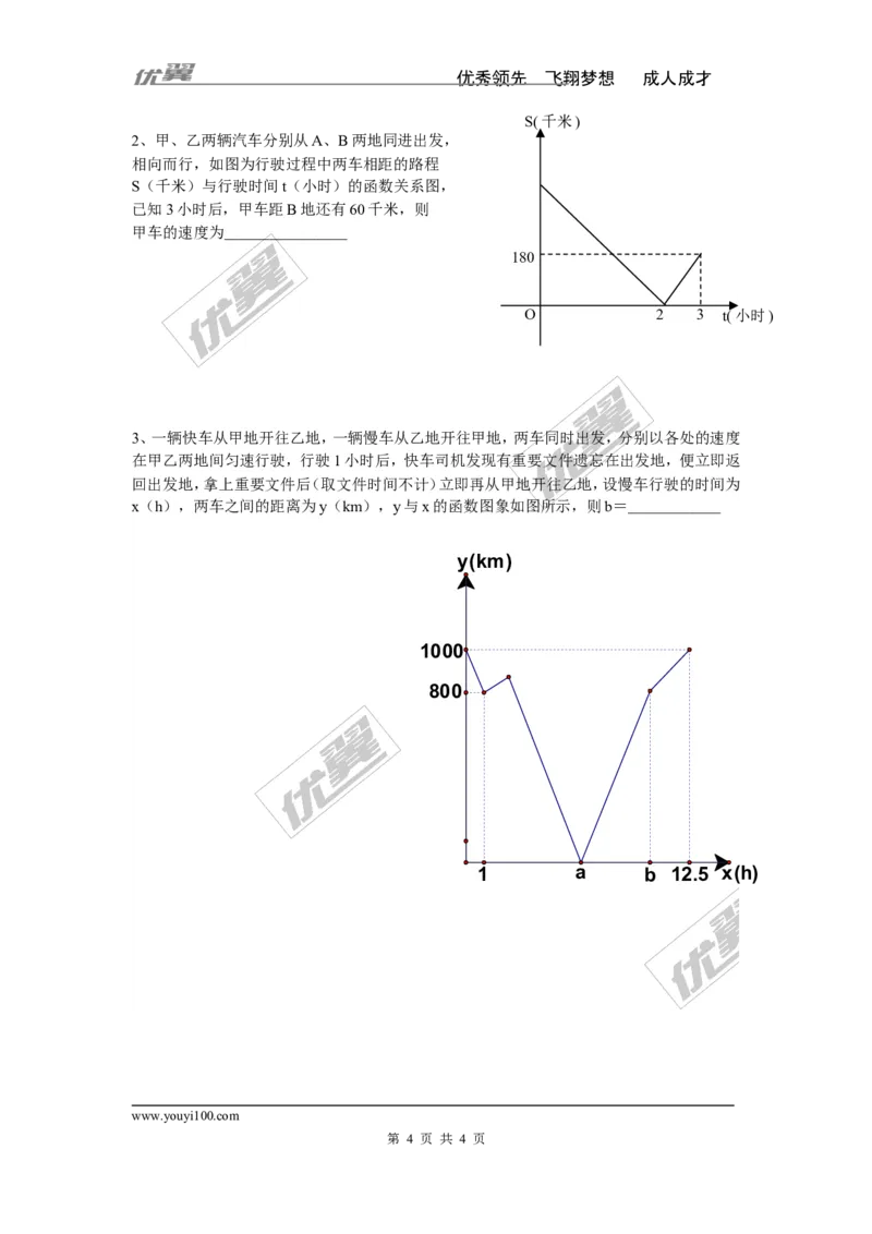 4.5第1课时利用一次函数解决实际问题_湘教版初中数学课件_数学湘教版8下教案PPT课件配套资料_数学湘教版初中8年级下册word学案