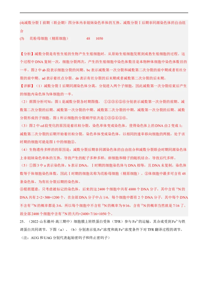解密08遗传的分子学基础（分层训练)（解析版）_通用版（老高考）复习资料_2023年复习资料_二轮复习_高频考点解密2023年高考生物二轮复习讲义+分层训练（全国通用）