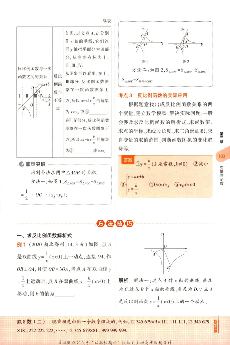 2023版《5年中考3年模拟》中考数学知识清单_53中考总复习_2023版