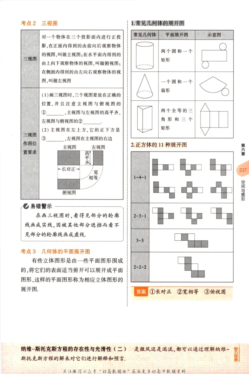2023版《5年中考3年模拟》中考数学知识清单_53中考总复习_2023版