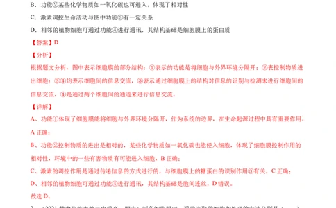 解密02细胞器与生物膜系统（分层训练）（解析版）_新高考复习资料_2021年新高考资料_高频考点解密2021年高考生物二轮复习讲义+分层训练4.7更新
