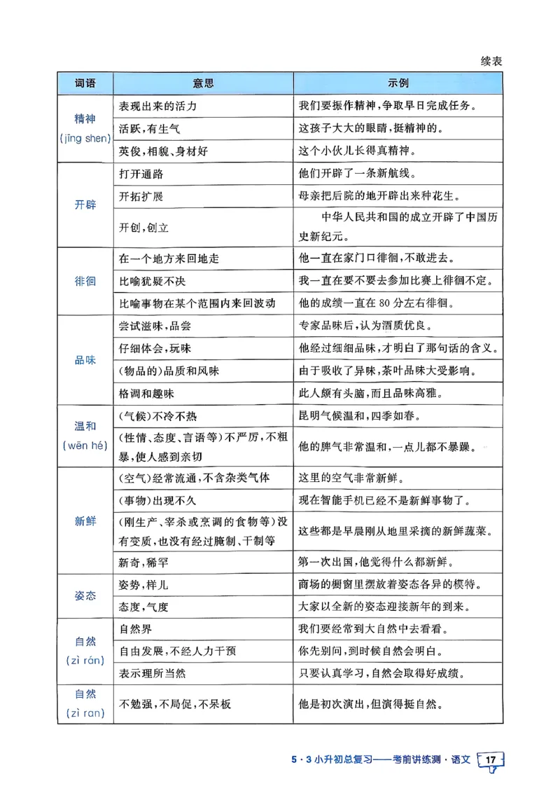 语文《53小升初知识汇总》26春_2026春小升初总复习语文数学英语《53考前讲练测》含答案_语文《53小升初总复习考前讲练测》26春