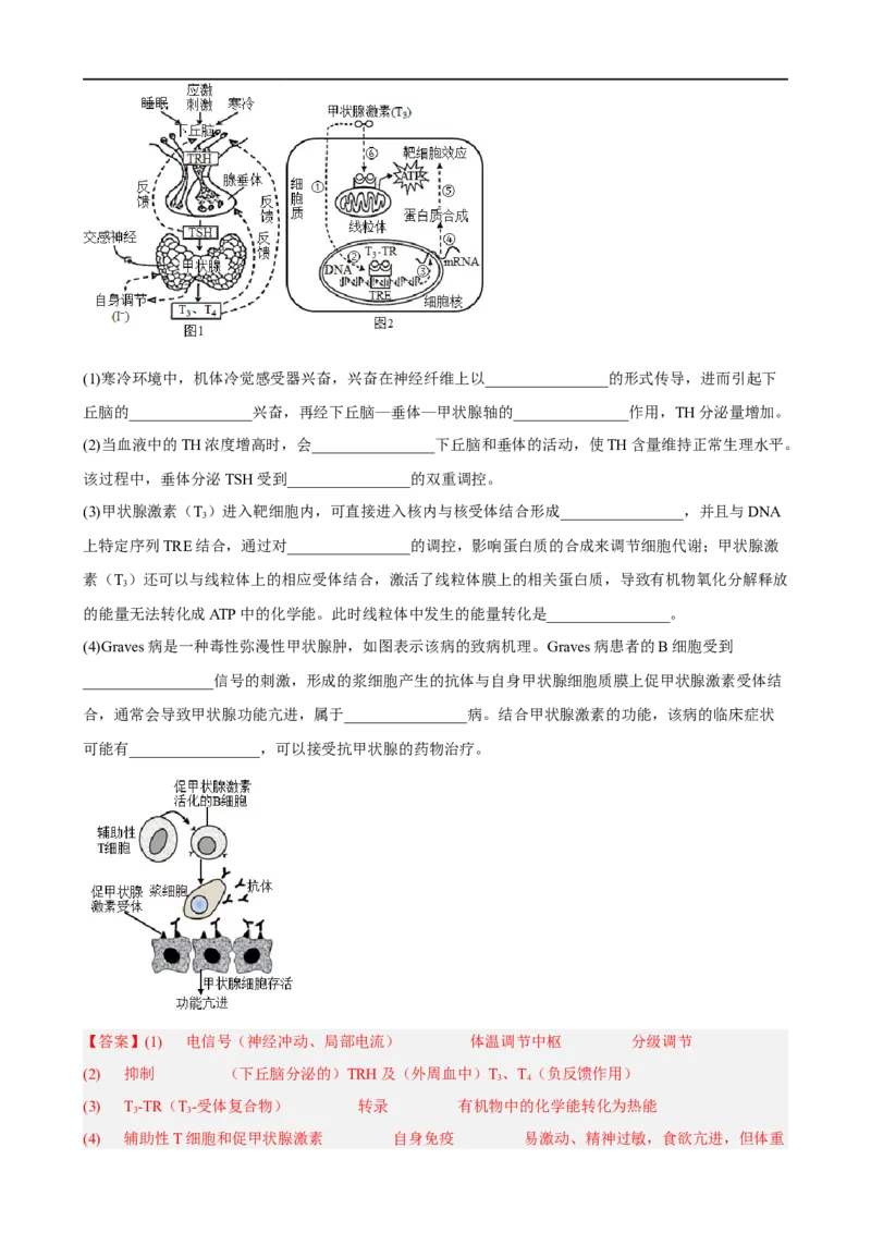 解密13免疫调节（分层训练)（解析版）_通用版（老高考）复习资料_2023年复习资料_二轮复习_高频考点解密2023年高考生物二轮复习讲义+分层训练（全国通用）