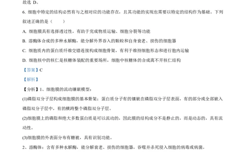 黑龙江省龙东地区2024-2025学年高一上学期期末考试生物试卷Word版含解析_2025年02月试卷_0219黑龙江省龙东地区2024-2025学年高一上学期1月期末考试