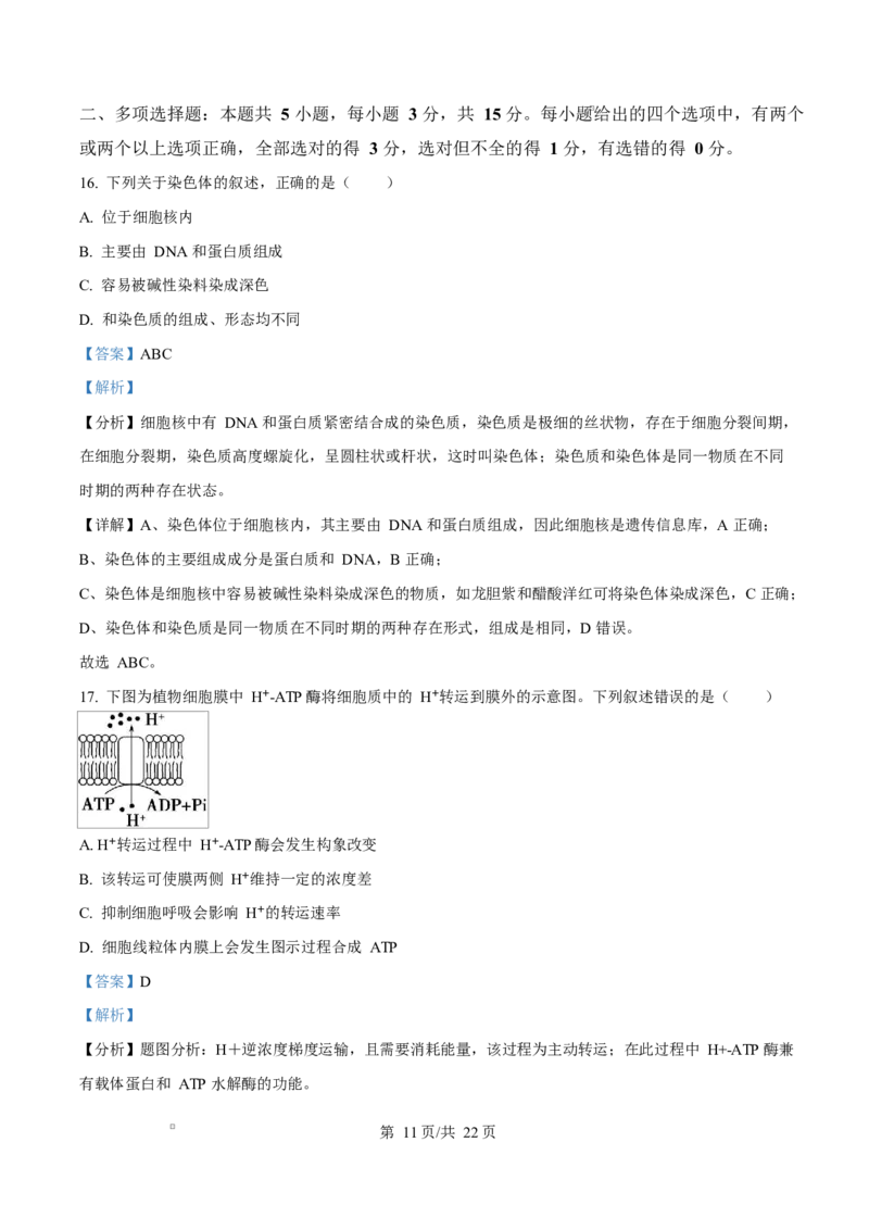 黑龙江省龙东地区2024-2025学年高一上学期期末考试生物试卷Word版含解析_2025年02月试卷_0219黑龙江省龙东地区2024-2025学年高一上学期1月期末考试