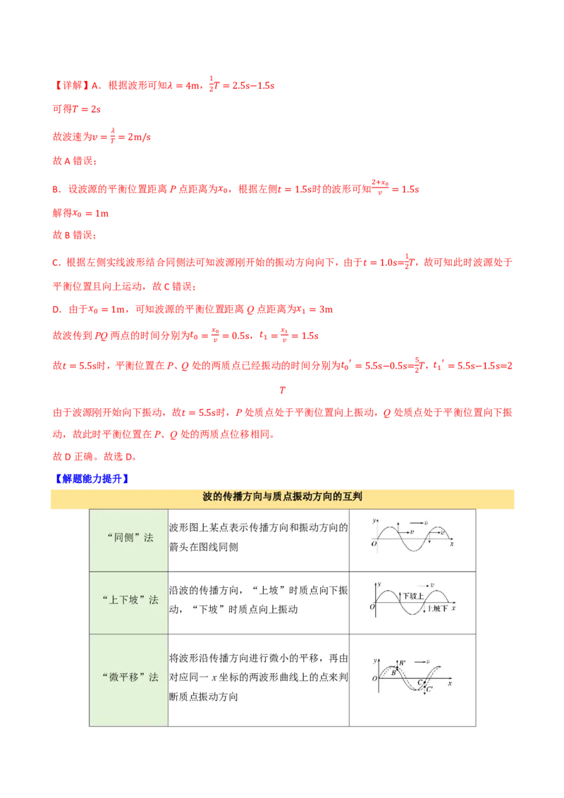第41讲机械波(解析版)_2026高考物理_222026版物理《高考一轮复习举一反三》全国版_第41讲机械波