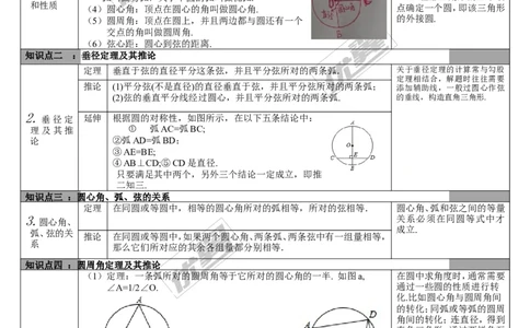 第21讲圆的基本性质_湘教版初中数学课件_数学湘教版9下教案PPT课件配套资料_数学湘教版初中9年级下册--5.中考知识点梳理_第六单元圆