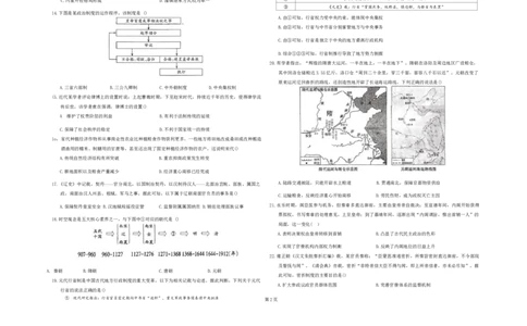 高一历史试卷_2025年12月高一试卷_251216新疆维吾尔自治区喀什地区英吉沙县县多校2025-2026学年高一上学期12月期中