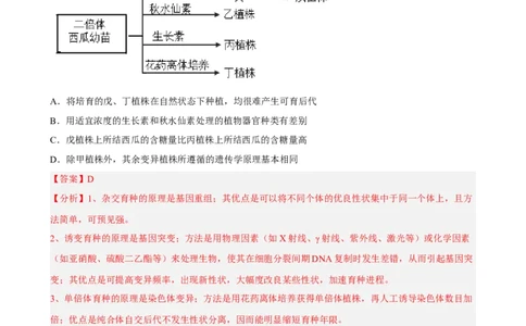 解密18细胞工程（分层训练)（解析版）_通用版（老高考）复习资料_2023年复习资料_二轮复习_高频考点解密2023年高考生物二轮复习讲义+分层训练（全国通用）