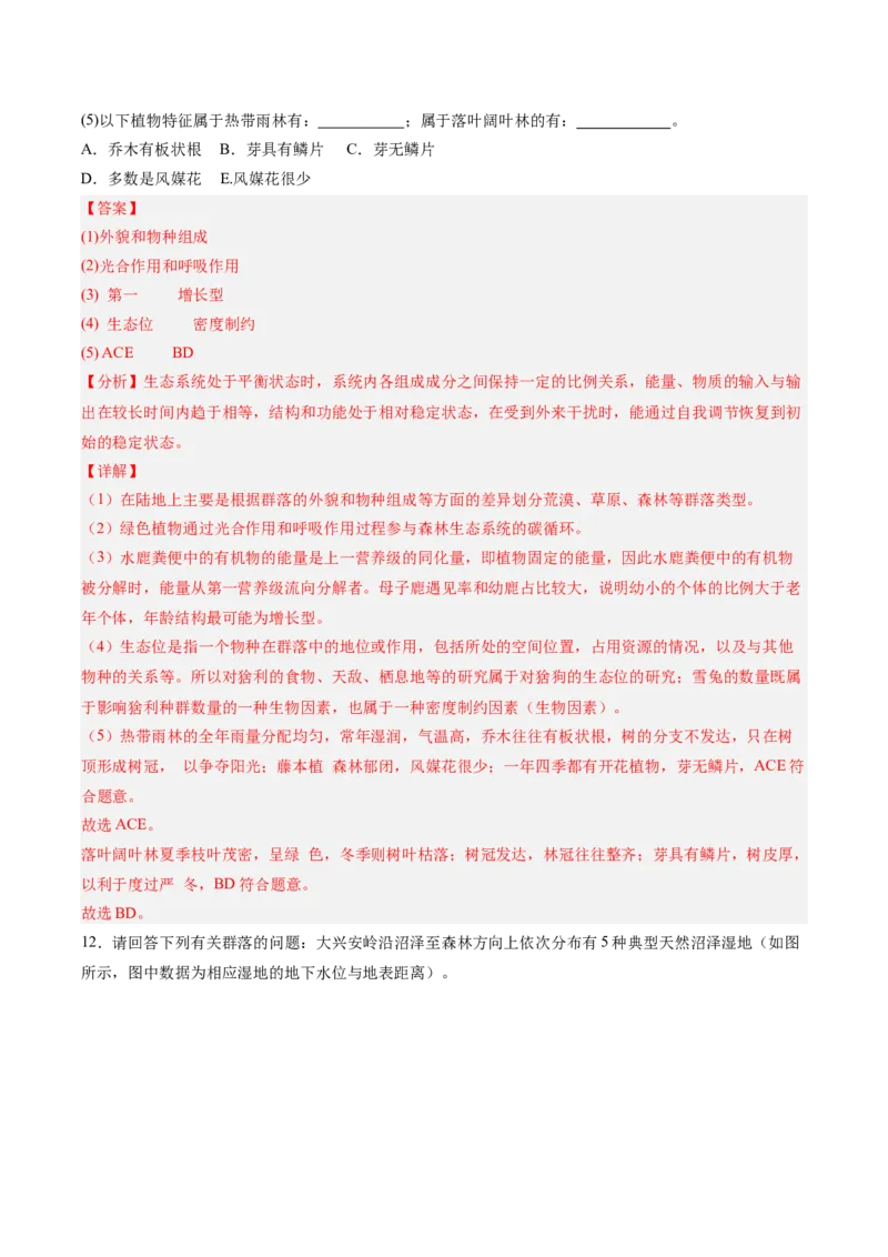 考点通关卷30种群和群落（解析版）_2025年新高考资料_一轮复习_2025年高考生物一轮复习考点通关卷（新高考通用）