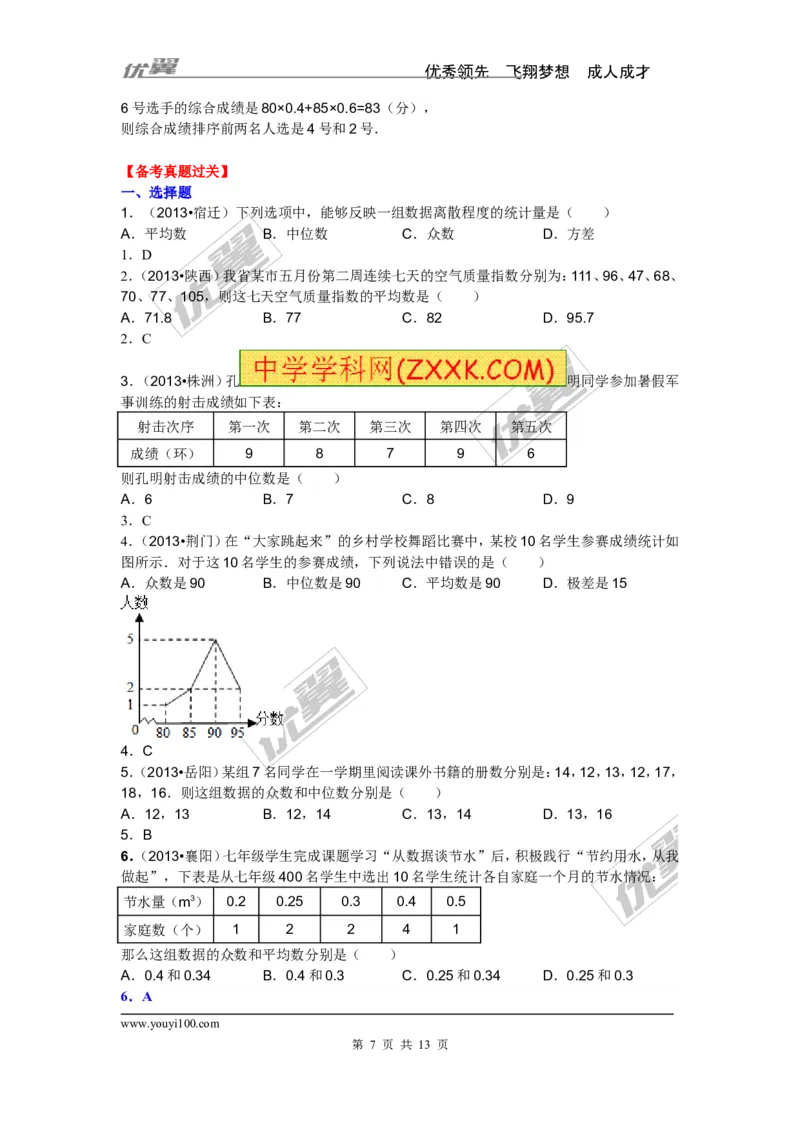 用样本估计总体专题_湘教版初中数学课件_数学湘教版9上教案PPT课件配套资料_数学湘教版初中9年级上册--6.各阶段精品试题_复习资料