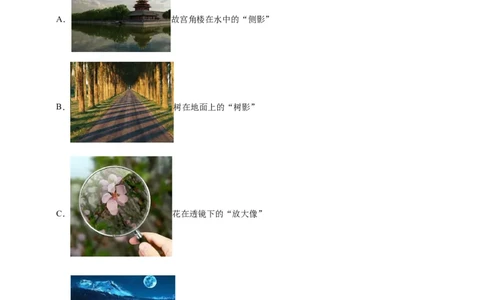 专题08光现象（教师版）_北京中考物理c_2026北京中考物理专用5年中考真题和1年模拟题分类汇编(2021-2025)_5年（2020-2024）中考物理真题分类汇编（北京专用）