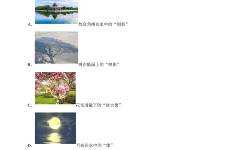 专题04光现象（北京专用）（教师版）_北京中考物理c_2026北京中考物理专用5年中考真题和1年模拟题分类汇编(2021-2025)_5年（2021-2025）中考物理真题分类汇编（北京专用）