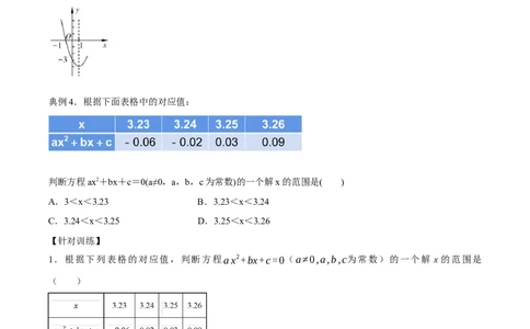 22.2二次函数与一元二次方程（导学案）-（人教版）_人教版数学九年级上册_版本二_九年级数学上册（人教版）_导学案