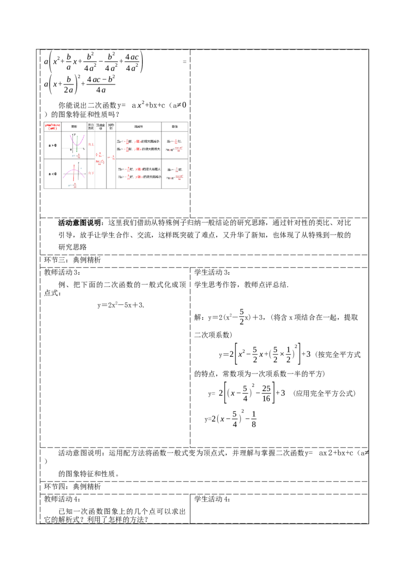 22.1.4二次函数y=ax^2+bx+c的图象与性质_人教版数学九年级上册_版本二_九年级数学上册（人教版）_大单元教学课件+教学设计-U42_第二十二章二次函数