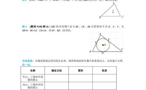 24.2.2第3课时切线长定理及三角形的内切圆_人教版数学九年级上册_版本二_九年级数学上册（人教版）_导学案_导学案多套_导学案