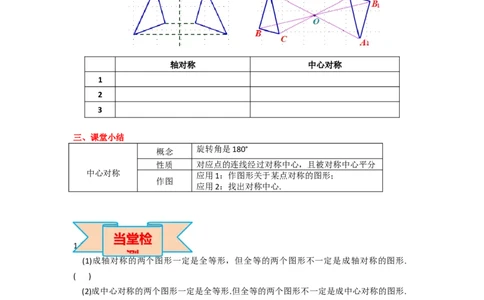 23.2.1中心对称_人教版数学九年级上册_版本二_九年级数学上册（人教版）_导学案_导学案多套_导学案