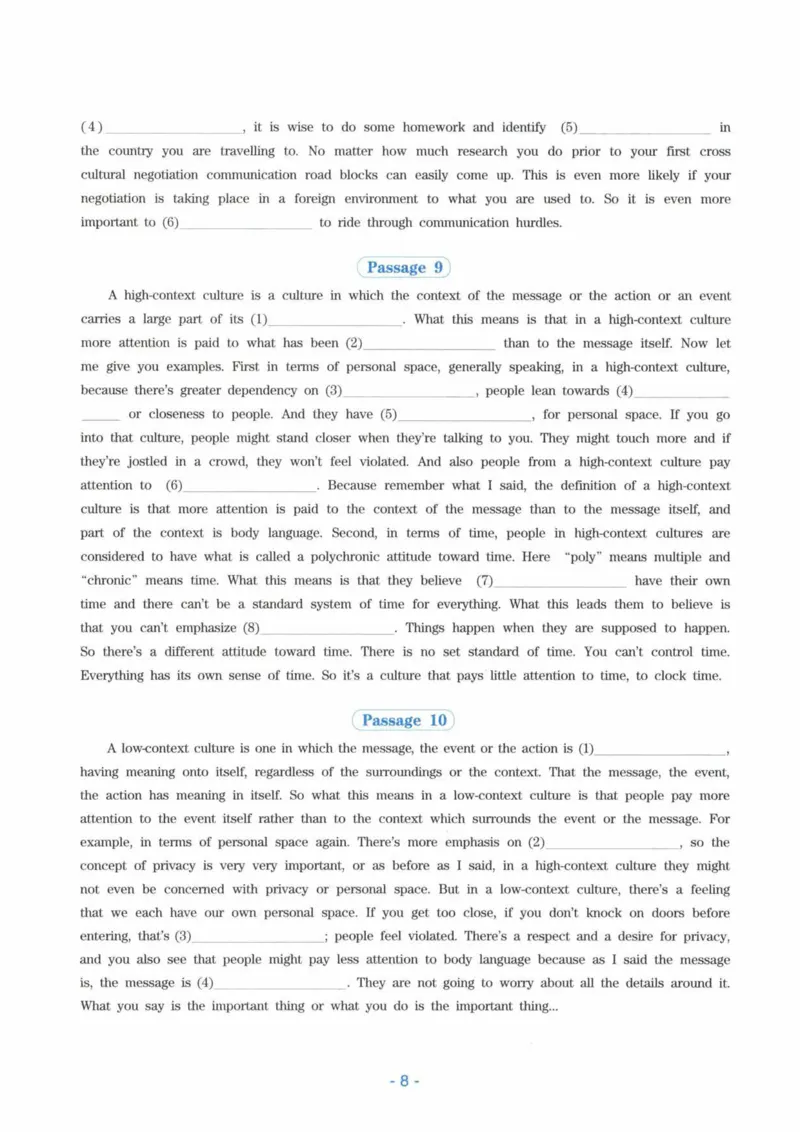 HY新版专八听力800题_英语专八真题c_专八各板块专项资料合集_B6-专八听力800题