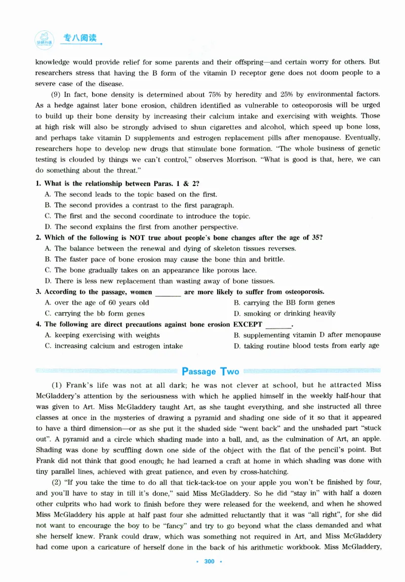 part420篇阅读高分冲刺_英语专八真题c_专八版本1(优先学)_专八各类练习(赠送资料)_华研专八练习_华研新版专八_华研专八阅读180篇_最新版_拆分版本