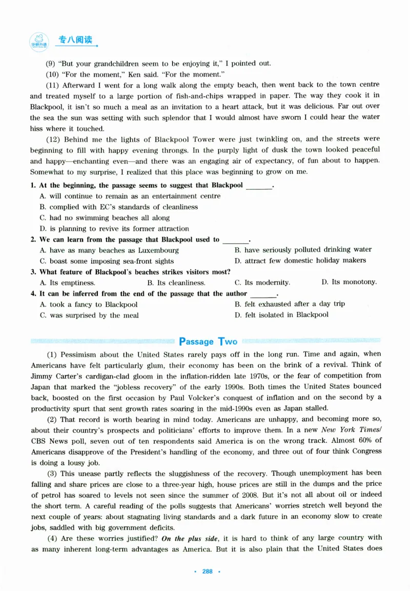 part420篇阅读高分冲刺_英语专八真题c_专八版本1(优先学)_专八各类练习(赠送资料)_华研专八练习_华研新版专八_华研专八阅读180篇_最新版_拆分版本