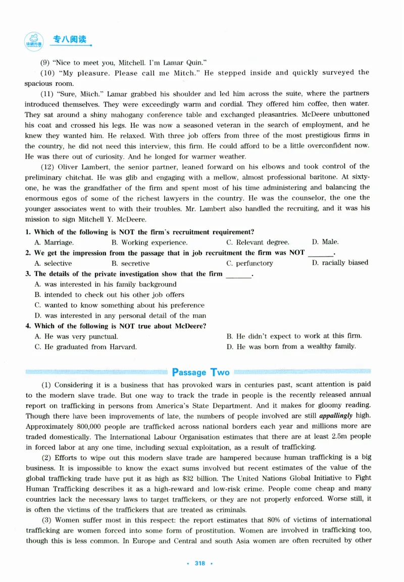 part420篇阅读高分冲刺_英语专八真题c_专八版本1(优先学)_专八各类练习(赠送资料)_华研专八练习_华研新版专八_华研专八阅读180篇_最新版_拆分版本