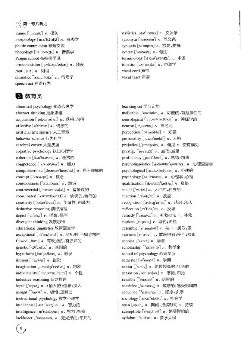 part1应试指南与分题型突破_英语专八真题c_专八版本1(优先学)_专八各类练习(赠送资料)_星火专八练习_专八听力1000题_拆分版本