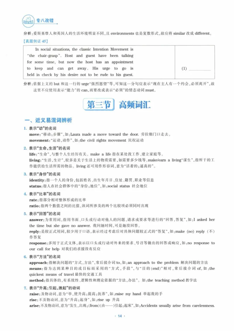 HY新版专八改错1100题_英语专八真题c_专八各板块专项资料合集_B2-专八改错1100题