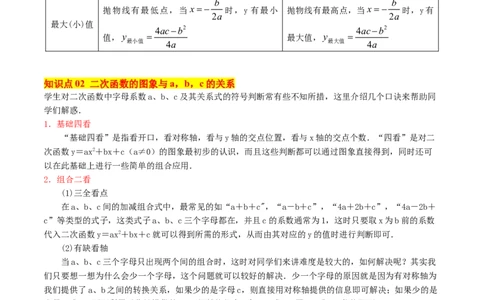 专题02二次函数的图象与性质重难点题型专训（15大题型+20道拓展培优）（教师版）_人教版数学九年级上册_版本二_九年级数学上册（人教版）_重难点专题提升-V7_2025版