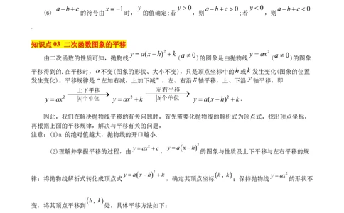 专题02二次函数的图象与性质重难点题型专训（15大题型+20道拓展培优）（教师版）_人教版数学九年级上册_版本二_九年级数学上册（人教版）_重难点专题提升-V7_2025版