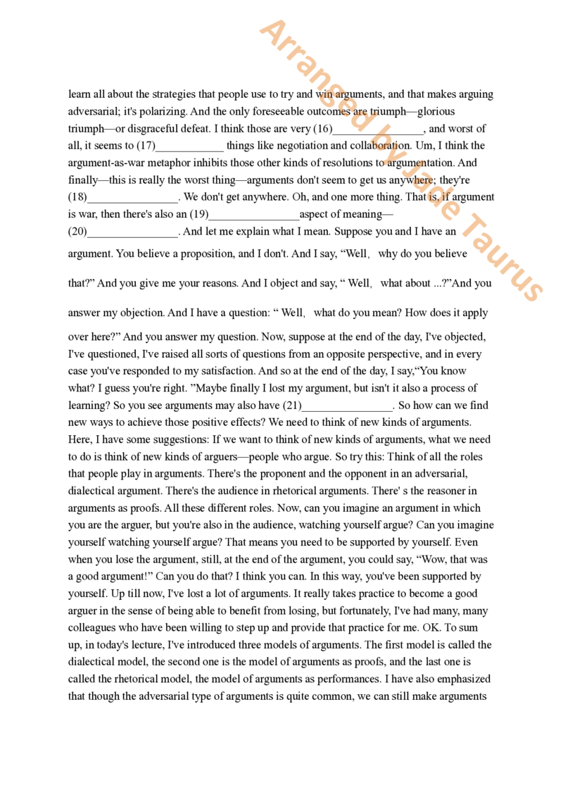 2011-2023minilecture潜在答案训练-打印_英语专八真题c_专八版本1(优先学)_专八必看重点资料(赠送)