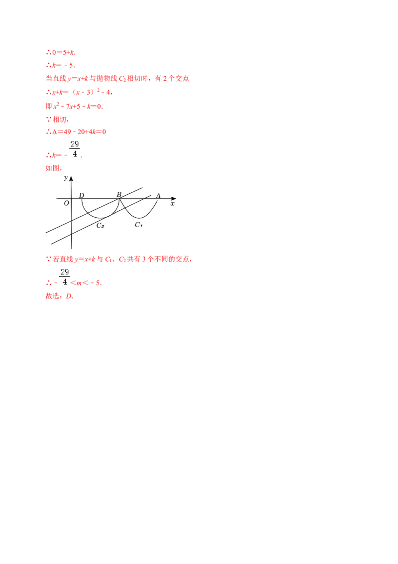 专题01涉及二次函数的图象的五种类型（教师版）_人教版数学九年级上册_版本二_九年级数学上册（人教版）_同步讲义-U18_2025版