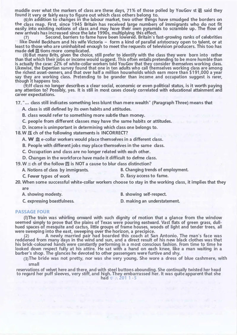 2011年英语专八真题(可复制可搜索)_英语专八真题c_专八历年真题2009-2025_新题型专八(2009~2025)_2011年专八真题+音频+解析