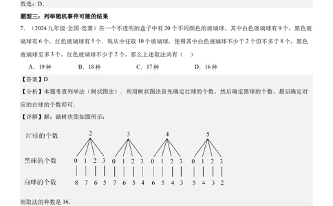25.1随机事件与概率教师版_人教版数学九年级上册_版本二_九年级数学上册（人教版）_考点题型技巧高分突破-U360_2025版
