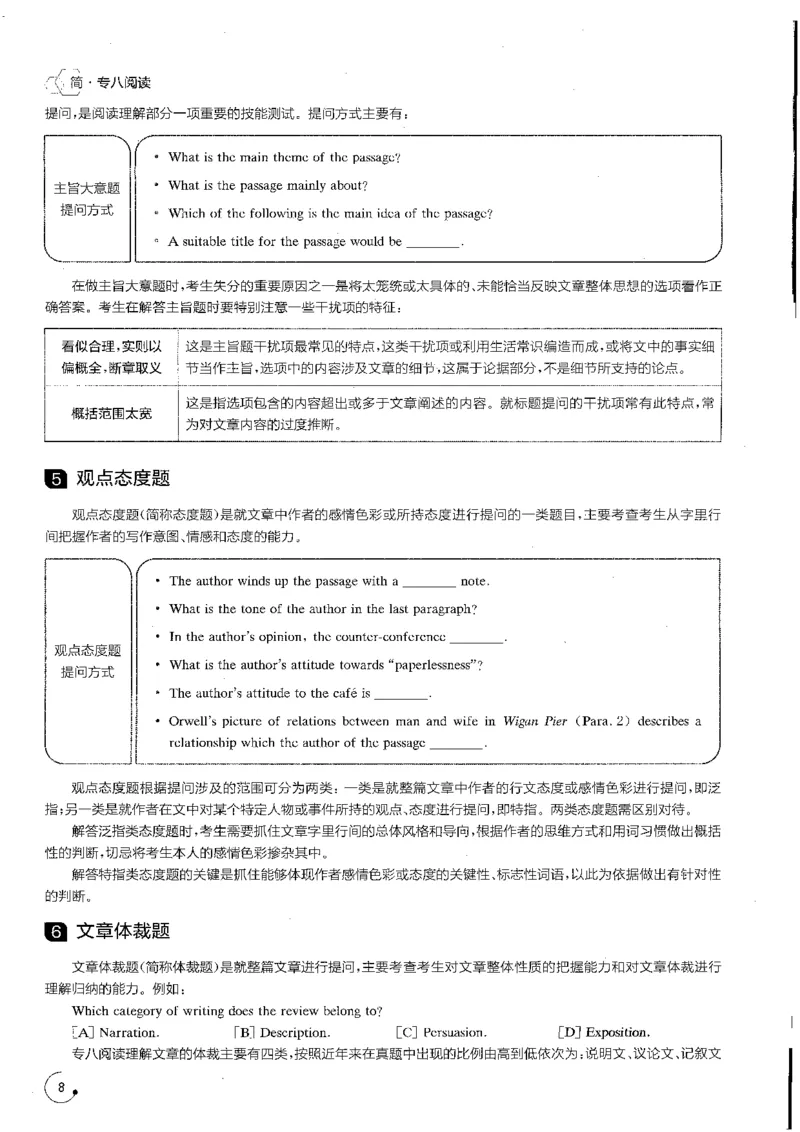 part1大纲解读与分题型突破_英语专八真题c_专八版本1(优先学)_专八各类练习(赠送资料)_星火专八练习_专八阅读200篇_拆分版本