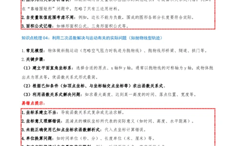 专项突破05实际问题与二次函数（8种高频考察题型共32题）原卷版_人教版数学九年级上册_版本二_九年级数学上册（人教版）_重难点专题提优-V8_2026版