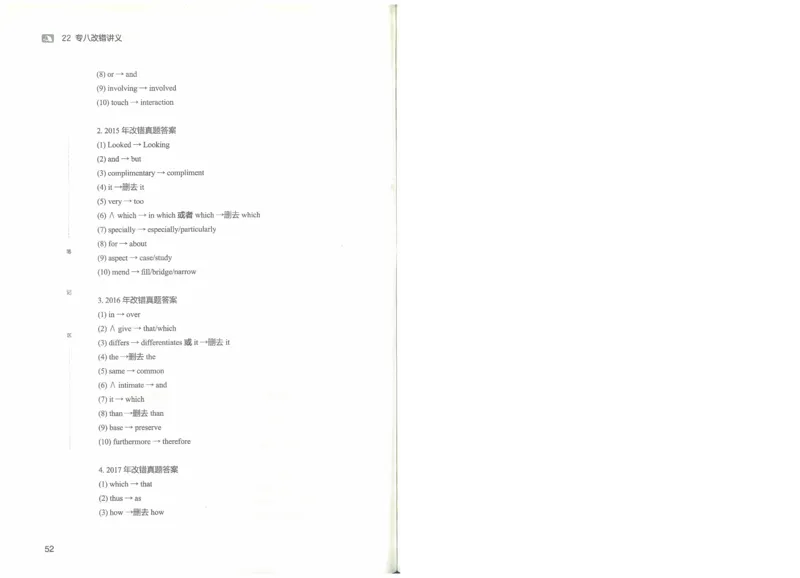 2022专八改错_英语专八真题c_专八版本1(优先学)_专八各类练习(赠送资料)_王菲改错八宗罪（22年）