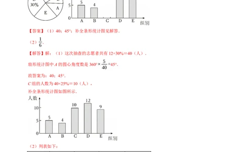 专题01统计与概率的综合（中考真题）（高效培优专项训练）（教师版）_人教版数学九年级上册_版本二_九年级数学上册（人教版）_同步讲义-U18_2026版