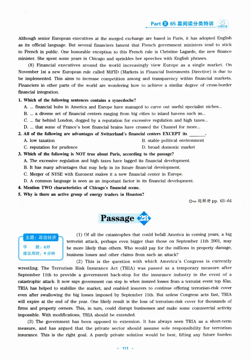 part265篇阅读分类特训_英语专八真题c_专八版本1(优先学)_专八各类练习(赠送资料)_华研专八练习_华研新版专八_华研专八阅读180篇_最新版_拆分版本
