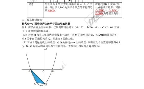 8.抛物线中的压轴题_人教版数学九年级上册_版本一_人教版数学九年级上册（RJ）--10精品专题_人教版数学九年级上册（RJ）--10精品专题