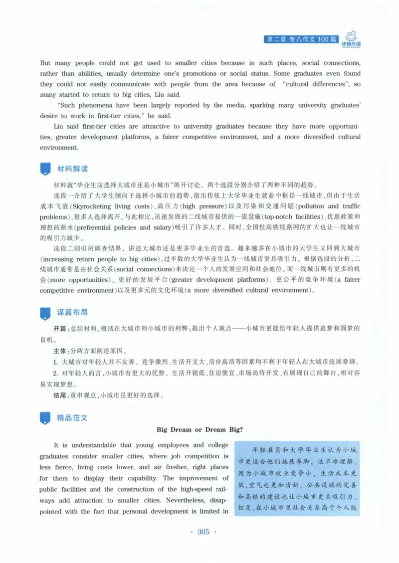 HY新版专八写作100篇_英语专八真题c_专八各板块专项资料合集_B7-专八写作100篇