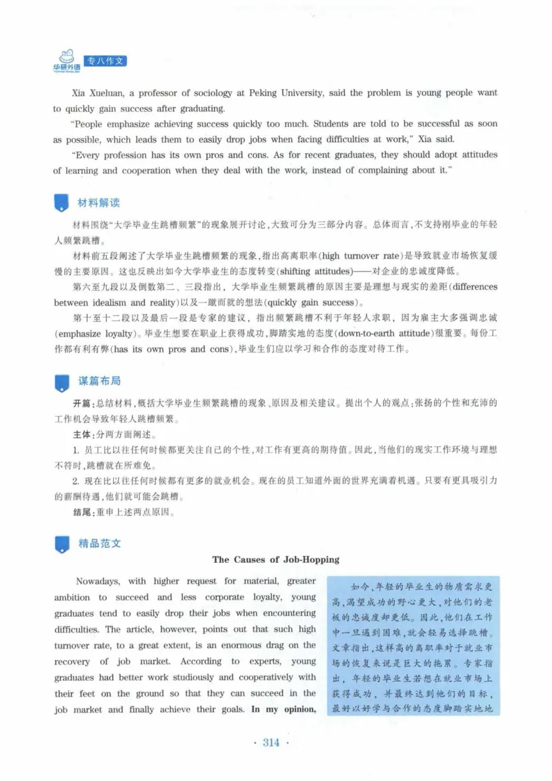 HY新版专八写作100篇_英语专八真题c_专八各板块专项资料合集_B7-专八写作100篇